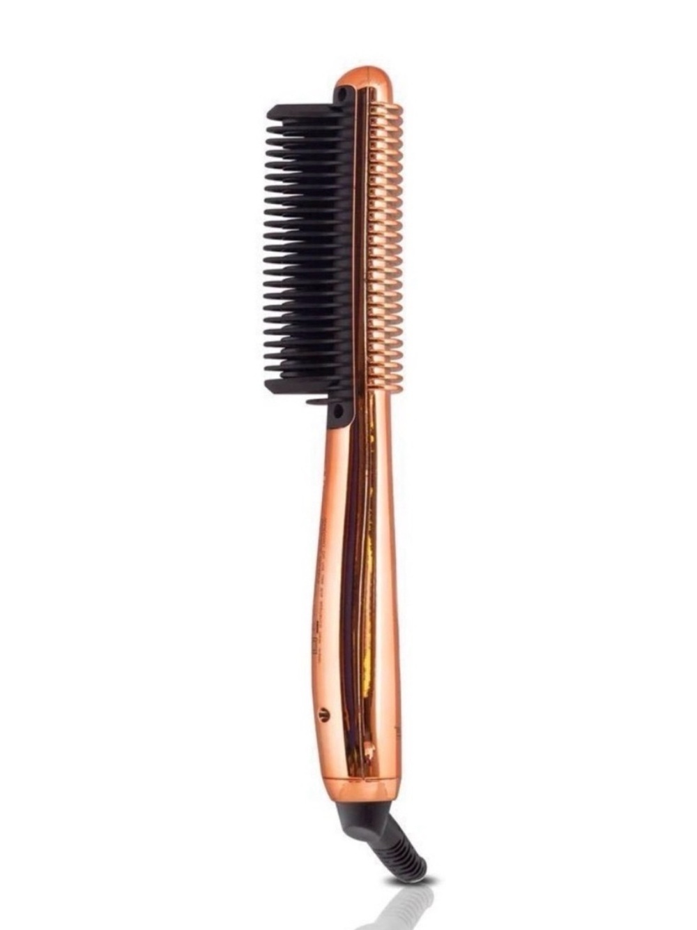 ROYALE Multi-Purpose Hair Straightening Brush - Metallic Rose Gold ~ Retail $500